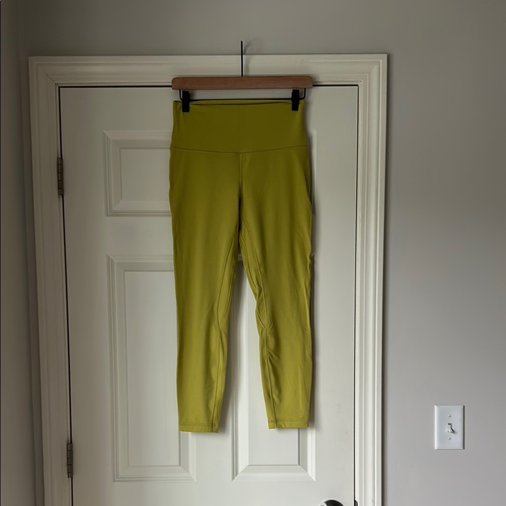 lululemon athletica Lime Green Leggings - 8, almost new